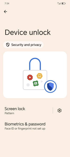 Your phone is now secure with a screen lock