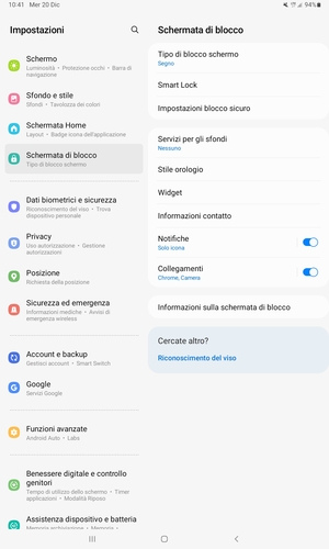 Il tuo tablet è ora sicuro grazie al blocco schermo