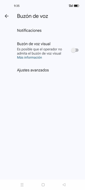 Seleccione Ajustes avanzados