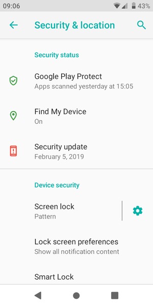 Your phone is now secure with a screen lock