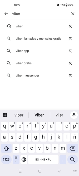 Introduzca el nombre de la aplicación y seleccione Buscar