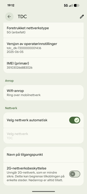 Bla til og velg Navn på tilgangspunkt