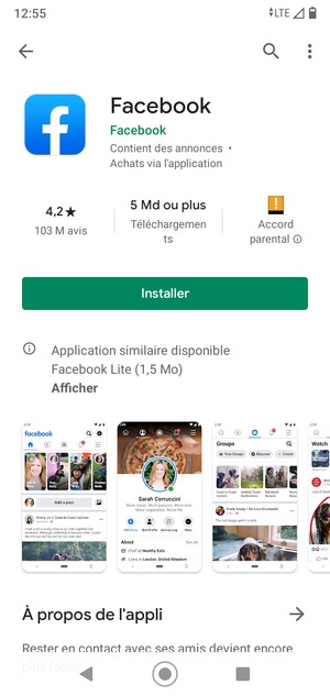 Sélectionnez Installer