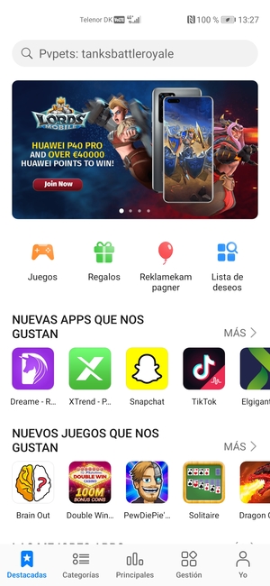 Seleccione la barra de Búsqueda