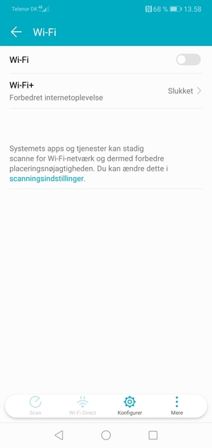 Aktiver Wi-Fi