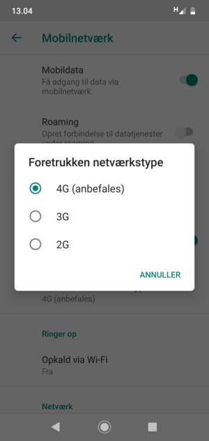 Vælg din foretrukne mulighed