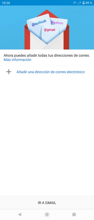Seleccione Añadir una dirreción de correo electrónico