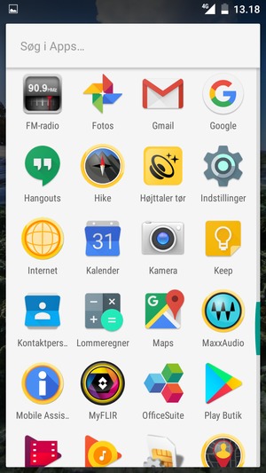 Scroll ned og vælg Kontaktpersoner