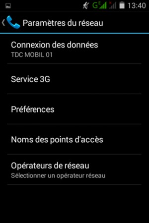 Sélectionnez Noms des points d'acces