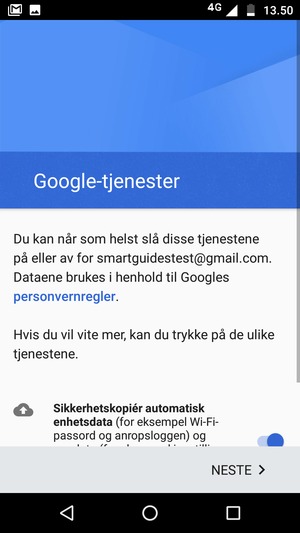 Velg NESTE