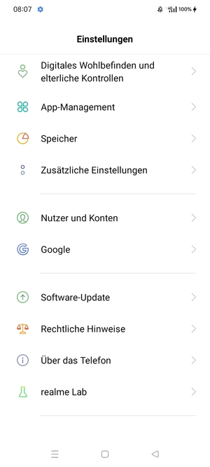 Wählen Sie Software-Update