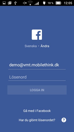 Din app är redo att användas