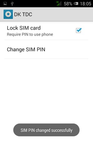 Your SIM PIN has been changed