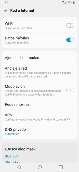 Seleccione Redes móviles