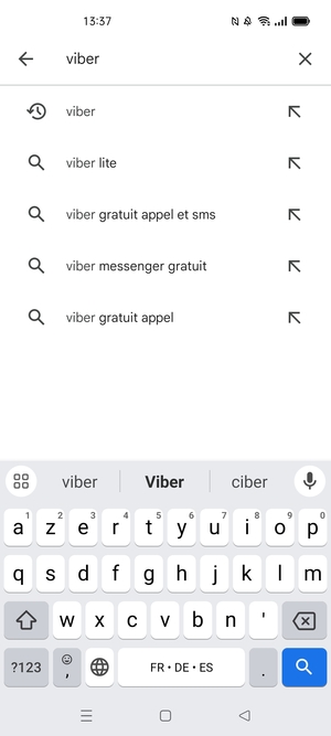 Saisissez le nom de l'appli et sélectionnez Rechercher