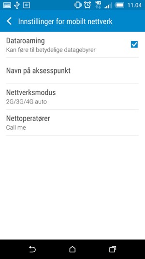 Velg Navn på aksesspunkt