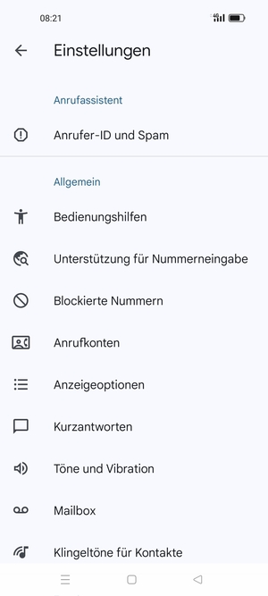 Wählen Sie Mailbox