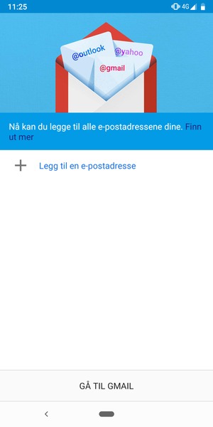Velg Legg til en e-postadresse