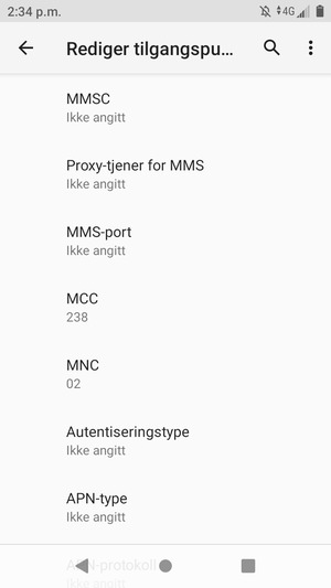 Bla ned og skriv inn MMS-informasjon