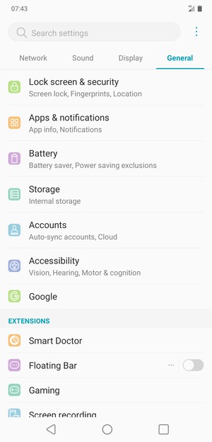Select Lock screen & security
