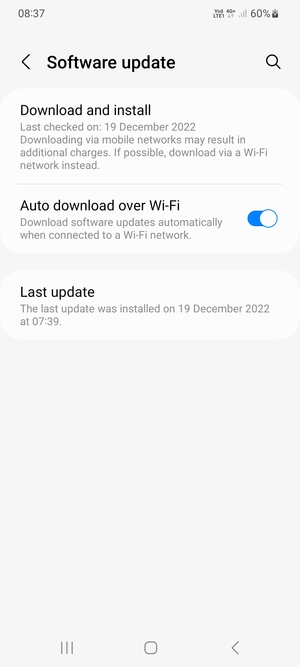 Select Download and install