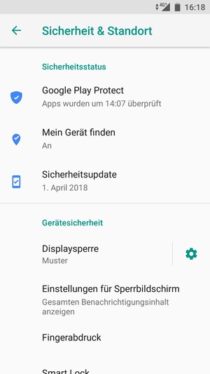 Ihr Handy ist jetzt mit einer Bildschirmsperre gesichert