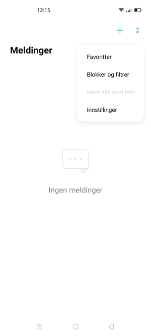 Velg Innstillinger