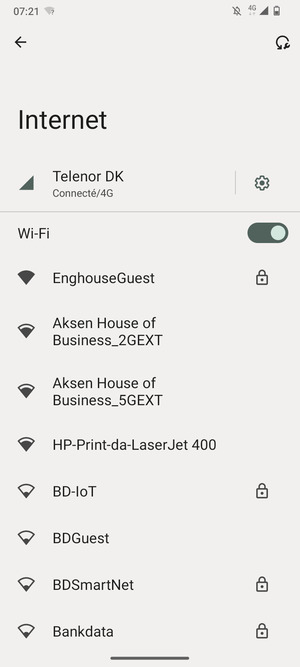 Sélectionnez le réseau sans fil auquel vous souhaitez vous connecter