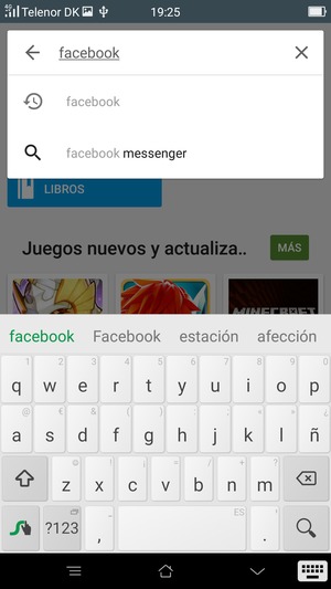 Introduzca el nombre de la aplicación y seleccione Buscar