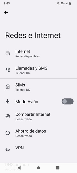 Seleccione Internet