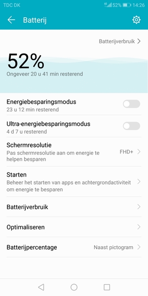 Schakel Energiebesparingsmodus in