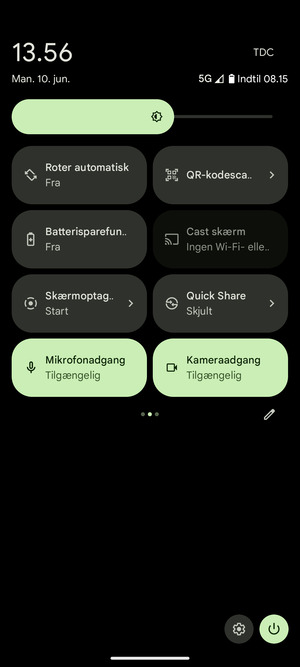 Vælg Batterisparefunktion