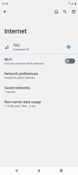 Turn on Wi-Fi