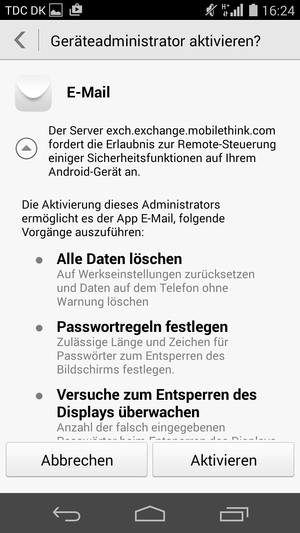 Wählen Sie Aktivieren