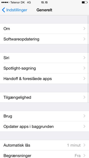 Vælg Softwareopdatering