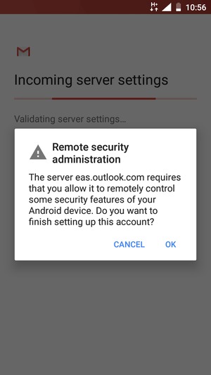 Select OK