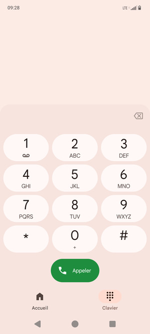 Appuyez longuement sur le numéro 1