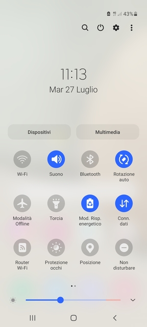 Attiva Modalità risparmio energetico