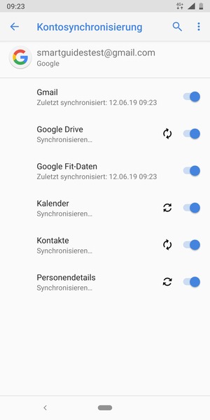 Ihre Daten werden synchronisiert