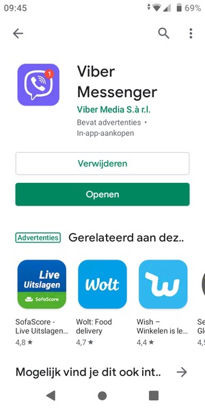 Selecteer Openen