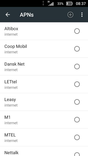 Select the Menu button