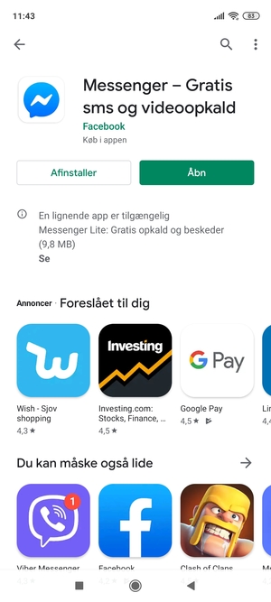 Vælg Åbn