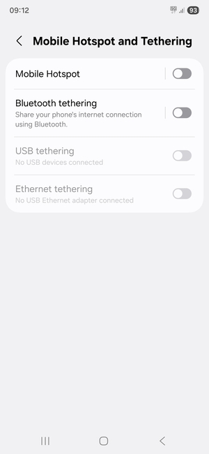 Select Mobile Hotspot