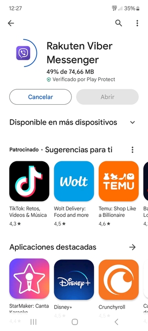 Espere a que el proceso de instalación finalice