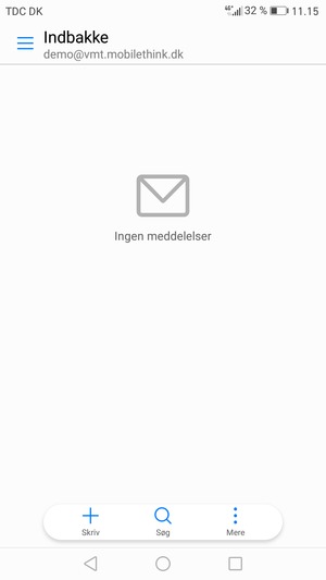 Din konto er klar til brug