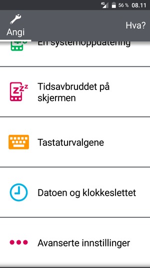 Bla til og velg Avanserte innstillinger