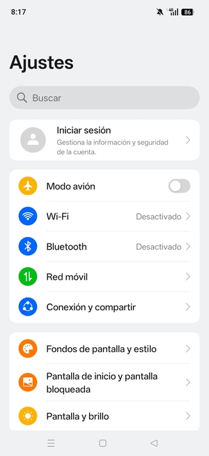 Seleccione Wi-Fi