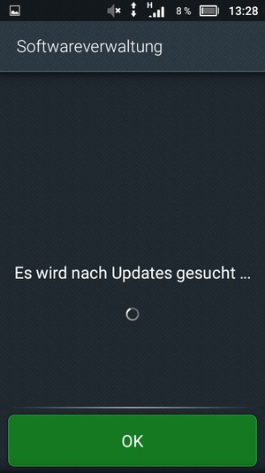 Warten Sie, bis die Suche abgeschlossen ist
