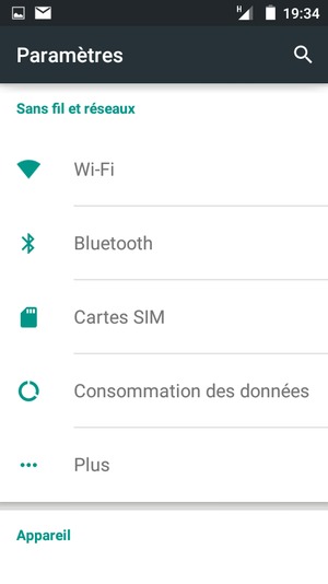 Sélectionnez Plus
