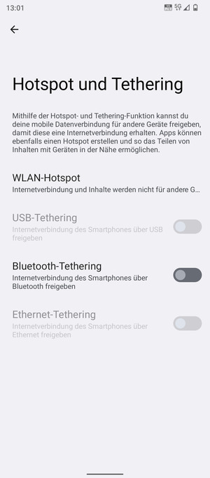 Wählen Sie WLAN-Hotspot